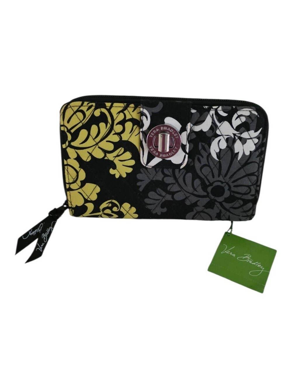 NWT Vera Bradley Baroque Pattern Turnlock Quilted Wallet